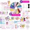800PC+Fashion Designer Kits for Girls, Creativity DIY Arts & Crafts Toys Fashion Design Sketchbook with Mannequins, All in One Box Doll Clothes Sewing kit for Kids Ages 8-12+ Birthday Girls Gift