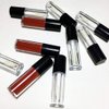XINGZI 12Pcs 1.2ML Black Lid Mini Clear Empty Refillable Lip Gloss Tubes with Internal Lip Brush Lip Balm Oil Containers Lipstick Sample Bottles Vials Dispensers for DIY Makeup