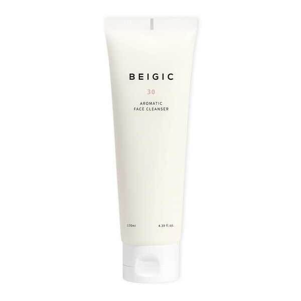BEIGIC Aromatic Face Cleanser - Korean Face Wash w/Hyaluronic Acid & Micellar Water -Gentle Hydrating Foaming Facial Cleanser Vegan Skincare (4.39 fl oz)