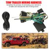 SUNPIE Trailer Wiring Harness Kit Compatible with Jeep Wrangler JL/JLU 2/4 Doors, Gladiator(JT) 2018 2019 2020 2021 2022 2023 2024 with 4-Way Flat Vehicle Side Connector
