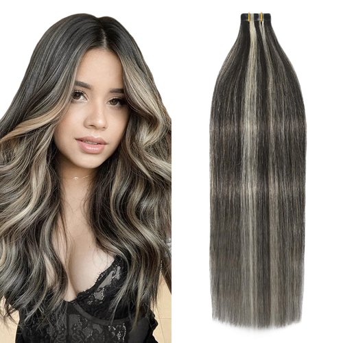 WindTouch Tape in Hair Extensions Human Hair Dark Brown to Blonde 20 Pcs/Package(14Inch #2p613 30g)