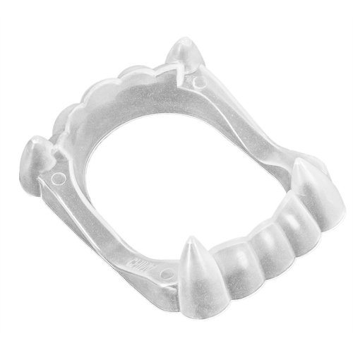 Glow-in-the-Dark Plastic Vampire Fangs - 2.5" (Pack of 72) - Luminous Party Favors for Spooky Halloween Nights & Themed Events