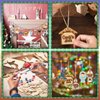 Cinnvoice 60 Pcs Wood Christmas Crafts for Kids DIY Paint Xmas Ornaments Blank Unfinished Wooden Cutouts Shapes Slices Hanging Embellishment for Christmas Tree Holiday Party Decor(Jesus Nativity)