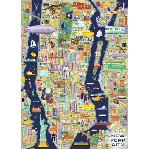 Blue Lobster 1000 Piece Puzzle (New York City)