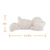 Apricot Lamb Lying Lamb Plush Stuffed Animals for Kids, Soft Cute Plushies Sheep Toys for Baby Girl and Boy, Fluffy Lying Lamb White 11.9 Inches