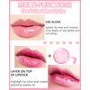 Hydrating Plumping Lip Glow Oil,Shine Tinted Lip Gloss,Glow Reviver Lip Oil,Long Lasting Moisturizing Clear Lip Plumper Oil Tint for Lip Care Dry Lips,Women's Day Makeup Gift ( (#007 Raspberry Red)