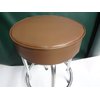Custom Grafix Medium Brown Slip-on Bar Stool Cover 12-15 Inch Diameter (15" Diameter with 4" Sideband)