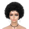 WIGER Short Human Hair Afro Kinky Curly Wigs for Black Women Pixie Cut Curly Wigs Black No Lace Curly Afro Hair African American Wigs Natural Looking 6.5 Inches