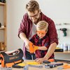 Magic4U Kids Tool Set, 52PCS Toddler Tool Set with Electric Drill Toy & Kids Tape Measure, Pretend Play Construction Toys Costume with Kids Tool Belt, Toy Tool Bag for Boy Girls Age 3-8