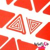Whats Up Nails - Triangle Spiral Vinyl Tape Stencils for Nail Art Design (2 Sheets, 80 Strips Total)