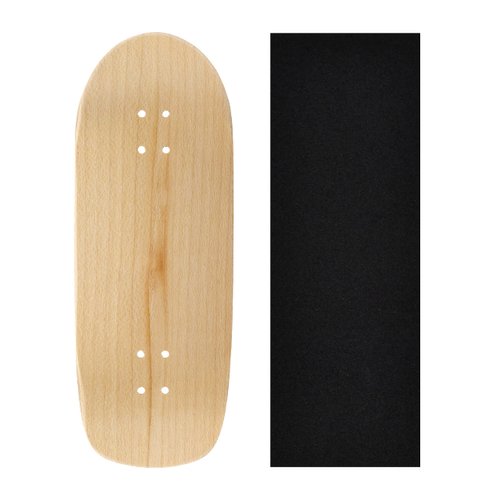 Teak Tuning Premium Wooden Fingerboard Deck, Poolparty Cruiser Shape - 33.5mm x 94mm - Pre-Drilled Holes - Includes Prolific Foam Tape