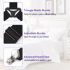 Nanateer Bed Sheet Fasteners, Triangle Sheet Straps Mattress Clips, 3 Way Fitted Bed Corner Holder Sheet Suspenders Grippers for Bedding Sheets, Mattress Covers, Sofa Cushion (4PCS)