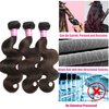 Lovenea Highlight Brown Body Wave Virgin Hair 1 Bundle 16 inch 10A Brazilian Human Hair Extensions Ombre Color Body Wavy Human Hair Weave Bundles (FB30, 16 Inch)