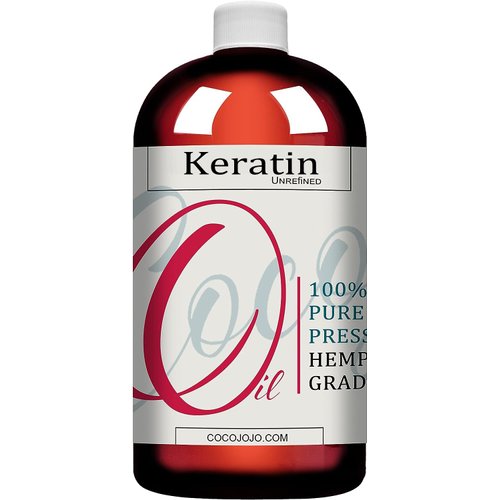 cocojojo Keratin Hair Oil for Natural Keratin Formation. 16 Oz
