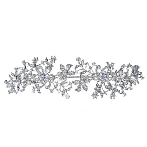 SAMKY Charming Flower Wreath Headband Style Crystal Bridal Tiara T1270