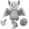 Cuddly 11 inch Plush Bat Stuffed Animal Halloween Stuffed Animal Plush Toys Plush Animal Doll Bedtime Toys Birthday Xmas Furry Gifts for Children Kids Baby Toys (Grey, 11 inch)