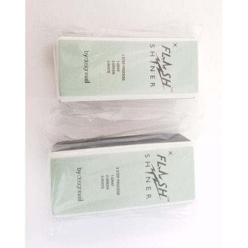 Flash Shiner Nail Buffer 3 Ways - (New Look) - (Pack of 2)