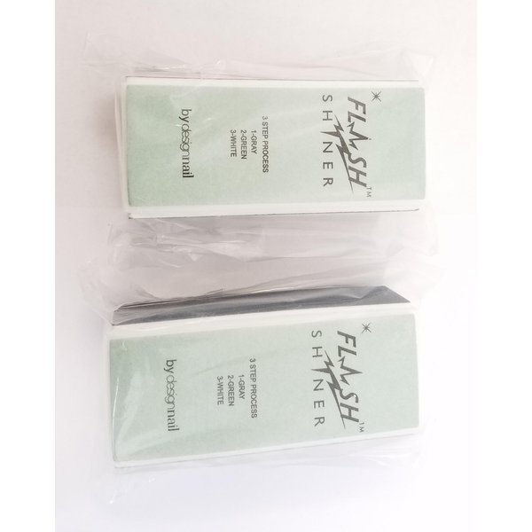 Flash Shiner Nail Buffer 3 Ways - (New Look) - (Pack of 2)