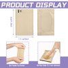 Arch Support Sock 4 Pieces Flat Foot Arch Support Sleeve Cushioned Metatarsal Brace Soft Elastic Arch Foot Brace Gel Pad Inside Feet Brace Plantar Metatarsal Compression Sleeve for Pain Relief (Beige)