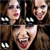 BOERFAAN Vampire Fangs 3 Pairs 3 Sizes Teeth with Adhesive Vampire Fangs Fake Teeth Halloween Decorations Party Cosplay Props Werewolf Fangs Vampire Dentures Party Favors Masquerade Accessories Gifts