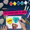 Hearts Rock Painting Kit for Kids - Glow in The Dark - Arts and Crafts for Girls Ages 4-12 – Christmas Gifts for Girls Art Toys Kids Craft Kits – Birthday Gifts for 4 5 6 7 8 9 10 11 12 Year Old Girls