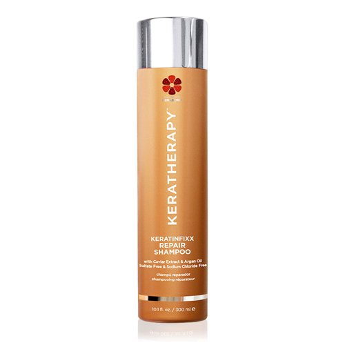 KERATHERAPY Keratin Infused KeratinFIXX Repair Shampoo, Repair Shampoo for Dry, Damaged or Frizzy Hair with Caviar Extract, Clear, 10.14 Fl Oz (Pack of 1) (Look May Vary)