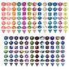 Poludie DND Dice Sets, 175Pcs Polyhedral D&D Dice with 4 Leather Bags for D&D (Dungeon and Dragon), Role-Playing Games, MTG Table Games(25Sets)