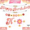 KatchOn, Groovy Happy Birthday Banner - Big, 10 Feet, No DIY | Two Groovy Birthday Banner for Groovy Party Decorations | Groovy Banner for Groovy Birthday Decorations | Hippie Happy Birthday Banner