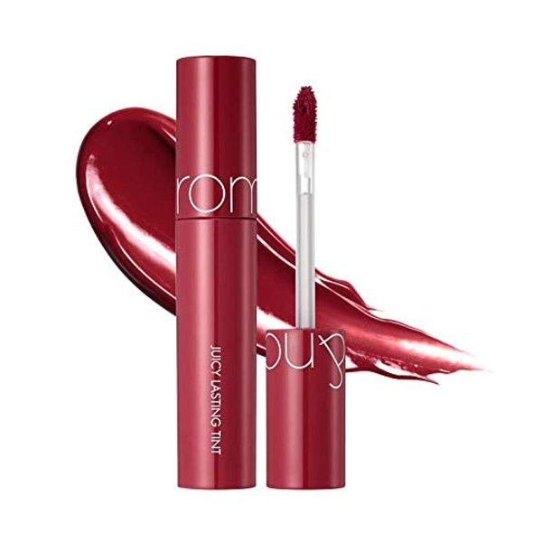 rom&nd Juicy Lasting Tintㅣ Vivid color, Juicy & Glossy Finish, Long-lasting, MLBB, Highly-Pigmented, Clear & Natural Makeup, Lip Tint for Daily Use, K-beauty, 5.5g / 0.2 oz (12 CHERRY BOMB)
