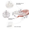 Chanaco Princess Crown Tiaras for Girls Aurora Crown Princess Tiara Crystal Tiara Headband for Wedding Birthday Halloween Prom