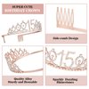 15th Birthday Decorations for Girls,15th Birthday Sash,Crown/Tiara,Candles,Cake Toppers.15th Birthday Gifts for Girls,15 Birthday Decorations for Girls,15 Birthday Party Decorations