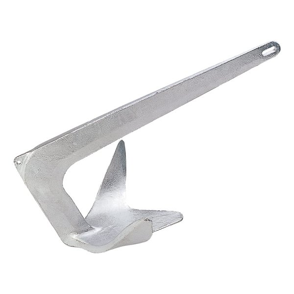 Lewmar Galvanized Steel Claw Anchor 2.2 lbs. for Boats 13'-20', Bruce-Style Claw for Quick Setting, Bow Roller Compatible - 2020202241