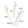fxmimior 3 PCS Bridal Women Vintage Wedding Party Hair Pins Crystal Hair Accessories (rose gold)