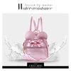 KL928 Girls Bowknot Polka Dot Cute Mini Backpack Small Daypacks Convertible Shoulder Bag Purse for Women (Fluorescent Pink)