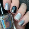 Whats Up Nails - Welcome to Holowood Stamping Polish Holographic Silver Lacquer for Stamped Nail Art Design 7 Free Cruelty Free Vegan