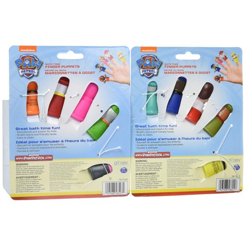 Ginsey Piece Party Finger Puppet Set, Paw Patrol, Pack