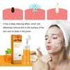 2 Pcs Turmeric Kojic Acid Foaming Face Wash, Deep Cleansing Glow Wash Turmeric Facial Cleanser With Brush.