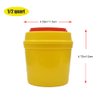 4-Pack Sharps Container（1/2 Quart),Small Sharp Needle Disposal Containers,Biohazard Medical Containers Sharps Box for Home and Travel Use