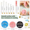 Premium Hand Sewing Needles Set,FIVEIZERO 90-Count Assorted Embroidery Needles with threaders,Thread Removal Knife, Thimble,Soft Tape Measure for Hand Sewing Repair