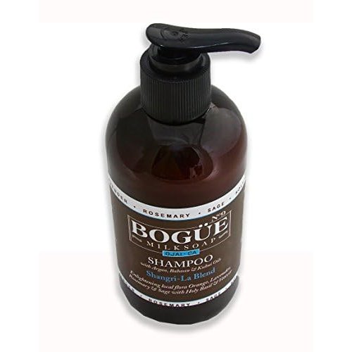 Organic Shampoo BOGUE No.9 'Shangri La' Blend added Argan & Kukui (Sulfate & Paraben Free) local flora essential oils of Orange, Lavender, Rosemary & Sage with Holy Basil & Vetiver