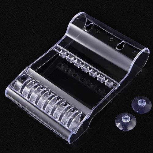 1PC Professional Salon Scissors Holder Racks Barber Shop Hair Cutting Scissors Display Stand Case Organizer Scissors Storage Box Holder for Hairdressers Barber Scissors Barber Tools, Clear