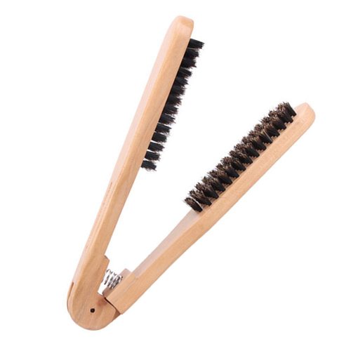 ROSENICE Hair Straightening Brush V-Shaped Hair Brush Hair Straightener Comb