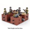 MOOXI WW2 Battlefield Right Corner Military Block Set(200PCS).Military Building Block Set Can Freely Build Battle Scenes.