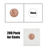 MUDOR Upgraded Premium Coin Flips for Cents, 200 Pack Cardboard Coin Holder, Mylar Coin Flips 2x2, Paper Coin Holders