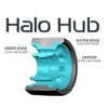 Radar Wheels - Halo - Roller Skate Wheels - 4 Pack of 38mm x 59mm Wheels | Green 97A
