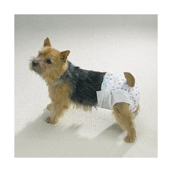 CleanGo Pet Dog Diaper Bulk Packs Disposable Doggie Diapers Helps Protect from Soiling !(Mini 40 Pack)