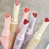 KWOLYKIM 2 Colors Jelly Lipsticks, Glass Water Hydrating Heart Shaped Lipsticks Moisturizing Tinted Lip Balm Long Lasting Lip Pen Beauty Makeup Plumping Gloss Lip Glaze for Women Girls