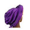 African Women's Turban Hat Stylish Gele Gemstone Headpiece, perfect for wedding parties. Auto Gele Headties (Polyester, purple)
