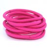 La Tartelette 4 mm Elastic Bands Hair Ties Children Rubber hair headbands - 50 Pcs (Deep Pink)