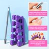 Teenitor Toe Nail Tips with Nail Glue, Clear Press On Toenails for Women, False Toenails Acrylic Toenails Kit, Fake Toe Nails Glue on Toe Tips